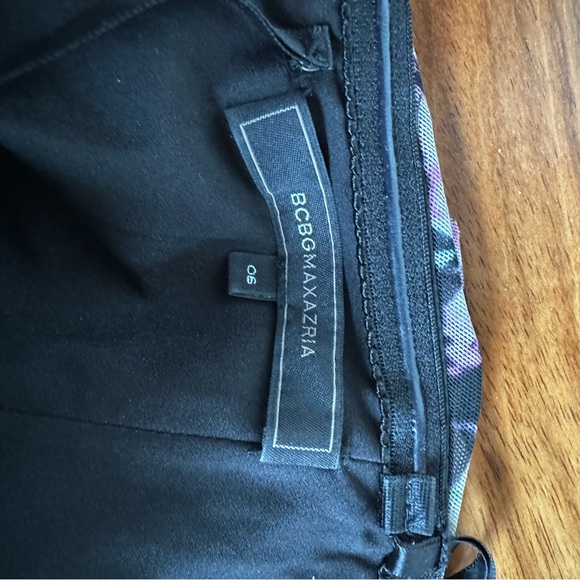 BCBG Strapless Floral Floor Length Dress - Picture 4 of 4